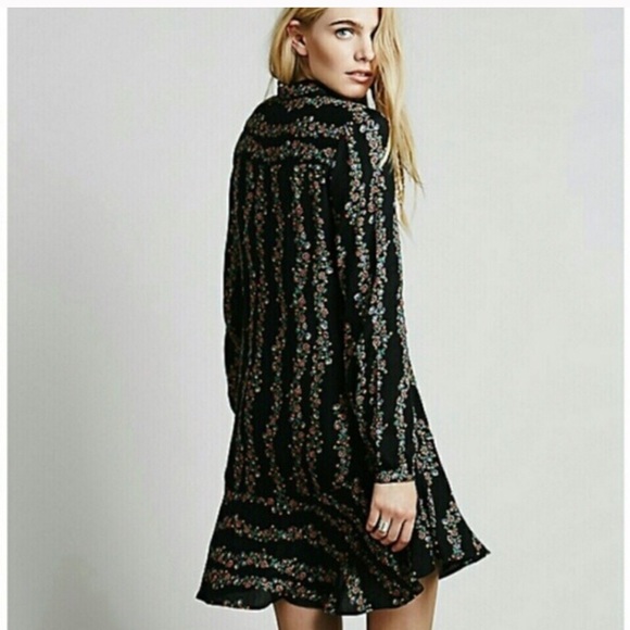 Free People Retro Floral Tunic Dress - Picture 2 of 5